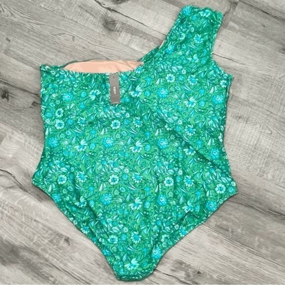J Crew NWT size 24 one-shoulder swimsuit plus size - Picture 5 of 15